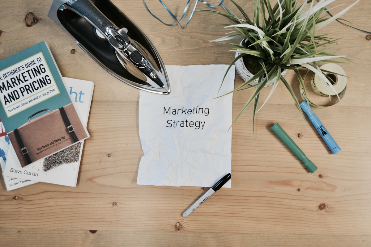 Marketing team developing campaign positioning